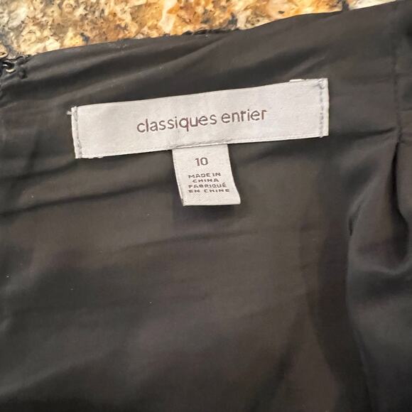 Classiques Entier Black/Green/Yellow Wool Blend Nubby Tweed Pencil Skirt SIZE 10 - Picture 4 of 8